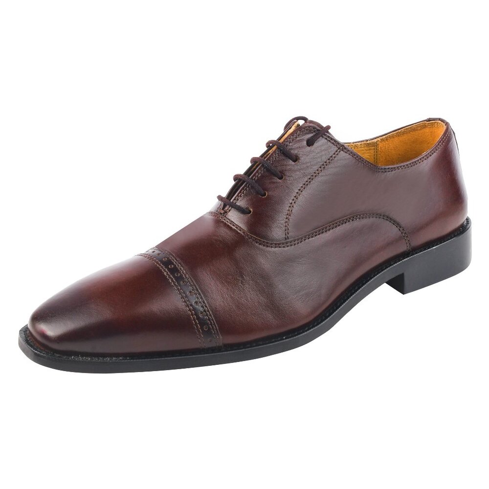 LIBERTYZENO Mens Genuine Leather Lace Up Oxford Dress Sho…